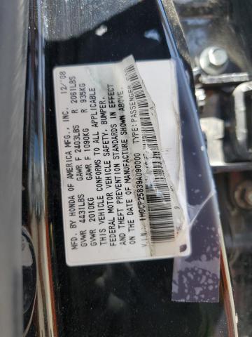 1HGCP25839A090000 - 2009 HONDA ACCORD EXL BLACK photo 13