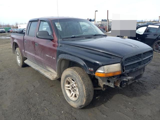 1B7HG48N02S570092 - 2002 DODGE DAKOTA QUAD SLT TWO TONE photo 4