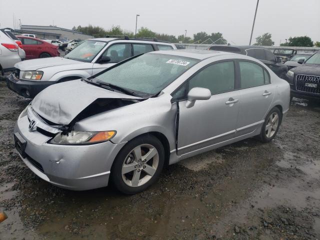 1HGFA16836L088982 - 2006 HONDA CIVIC EX SILVER photo 1