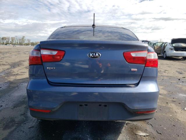 KNADM4A31G6573712 - 2016 KIA RIO LX BLUE photo 6