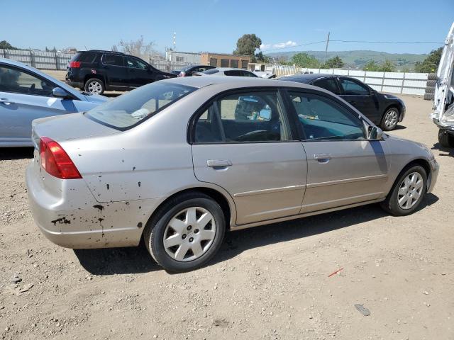 2HGES26782H564205 - 2002 HONDA CIVIC EX TAN photo 3