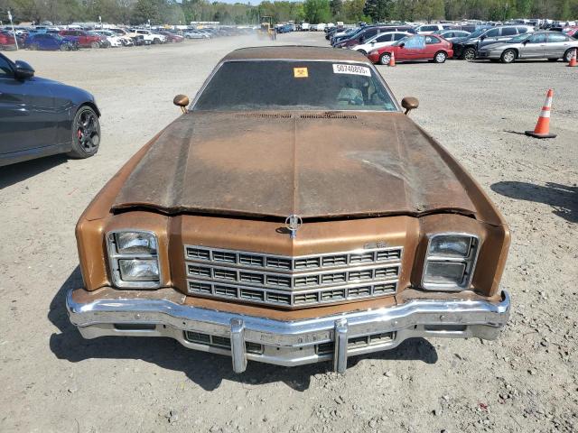 1H57U7K444168 - 1977 CHEVROLET MONTECARLO GOLD photo 5