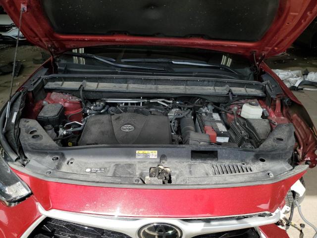 5TDGZRBH0NS568362 - 2022 TOYOTA HIGHLANDER XLE 红色 照片 12