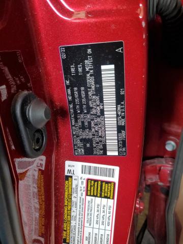 5TDGZRBH0NS568362 - 2022 TOYOTA HIGHLANDER XLE 红色 照片 13
