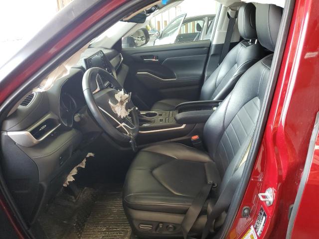 5TDGZRBH0NS568362 - 2022 TOYOTA HIGHLANDER XLE 红色 照片 7