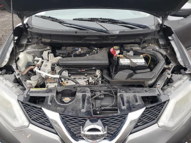 KNMAT2MV2GP627605 - 2016 NISSAN ROGUE S GRAY photo 11