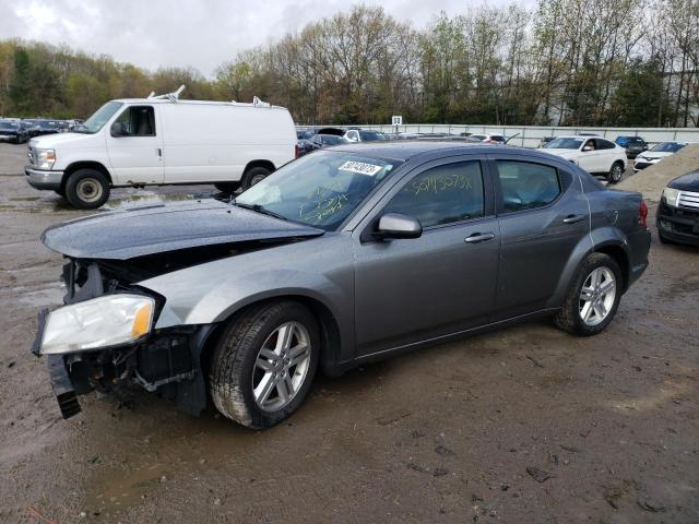 1C3CDZCB3CN224099 - 2012 DODGE AVENGER SXT GRAY photo 1