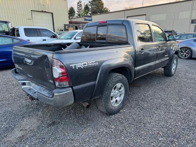 3TMLU4EN4DM104782 - 2013 TOYOTA TACOMA DOUBLE CAB GRAY photo 4