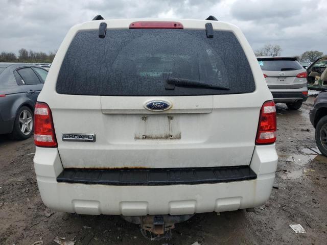 1FMCU03749KB40138 - 2009 FORD ESCAPE XLT WHITE photo 6