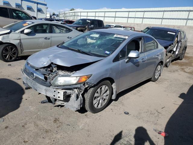 19XFB2F57CE048741 - 2012 HONDA CIVIC LX SILVER photo 1