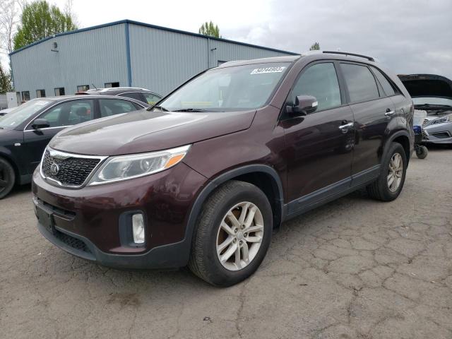 5XYKT4A68FG652037 - 2015 KIA SORENTO LX BURGUNDY photo 1