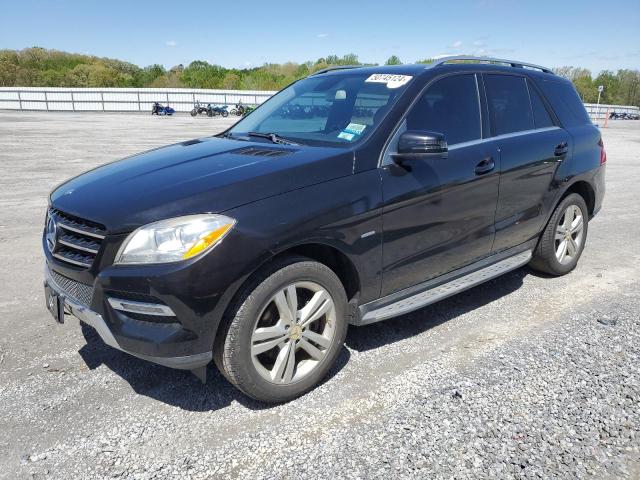 4JGDA5HB7CA036263 - 2012 MERCEDES-BENZ ML 350 4MATIC BLACK photo 1