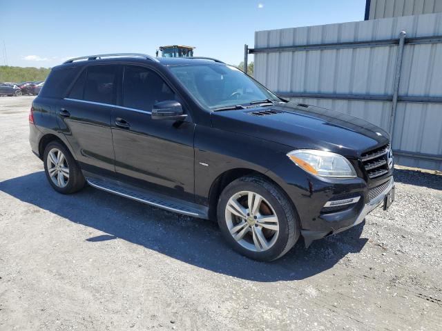 4JGDA5HB7CA036263 - 2012 MERCEDES-BENZ ML 350 4MATIC BLACK photo 4