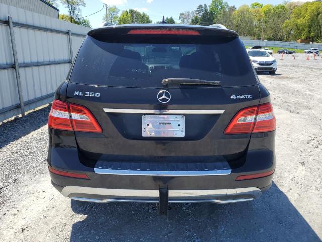 4JGDA5HB7CA036263 - 2012 MERCEDES-BENZ ML 350 4MATIC BLACK photo 6