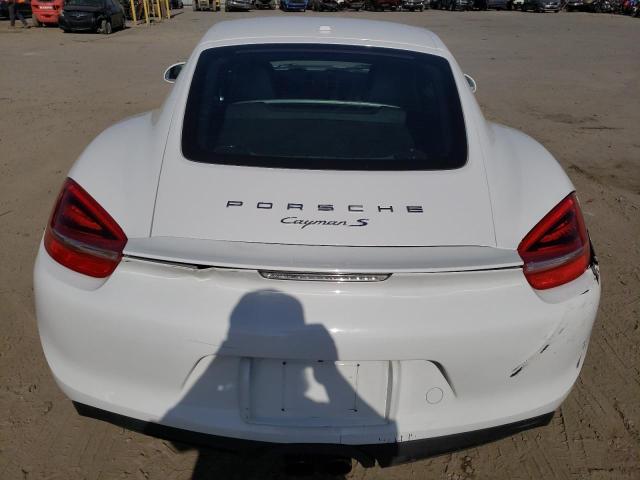 WP0AB2A83EK192153 - 2014 PORSCHE CAYMAN S WHITE photo 6