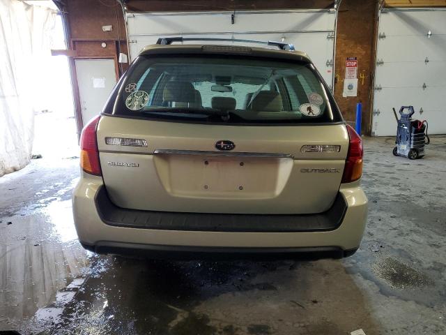 4S4BP61C377332236 - 2007 SUBARU LEGACY OUTBACK 2.5I TAN photo 6