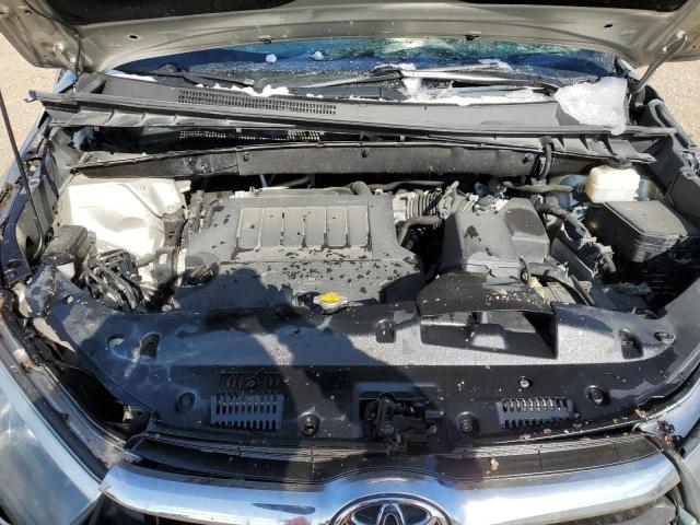 5TDJKRFH8FS131666 - 2015 TOYOTA HIGHLANDER XLE SILVER photo 12