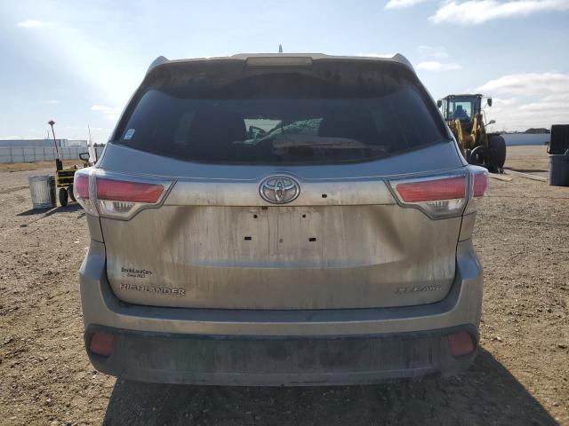 5TDJKRFH8FS131666 - 2015 TOYOTA HIGHLANDER XLE SILVER photo 6