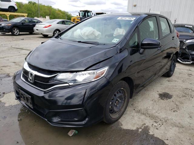 3HGGK5H41KM741627 - 2019 HONDA FIT LX BLACK photo 1