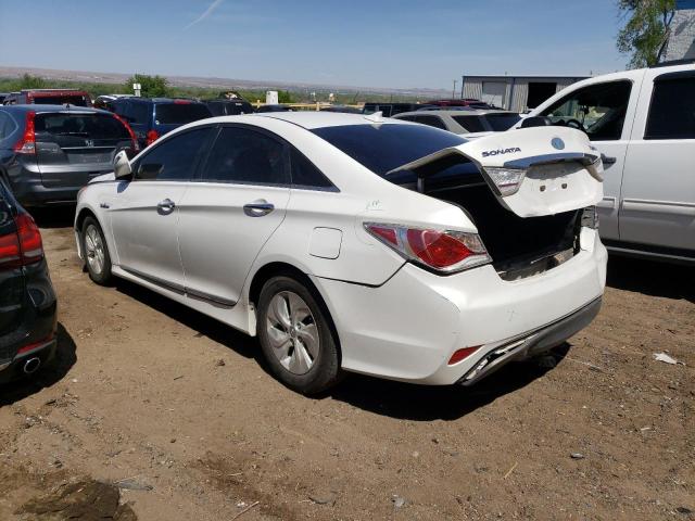 KMHEC4A45EA109900 - 2014 HYUNDAI SONATA HYBRID WHITE photo 2