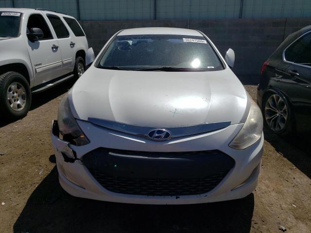 KMHEC4A45EA109900 - 2014 HYUNDAI SONATA HYBRID WHITE photo 5