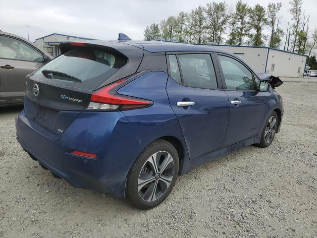 1N4AZ1CV1MC554553 - 2021 NISSAN LEAF SV BLUE photo 3