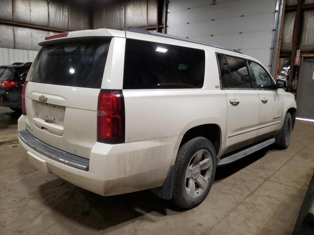 1GNSKKKC5FR514167 - 2015 CHEVROLET SUBURBAN K1500 LTZ WHITE photo 3