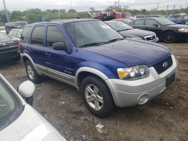 1FMCU96H36KB01660 - 2006 FORD ESCAPE HEV BLUE photo 4