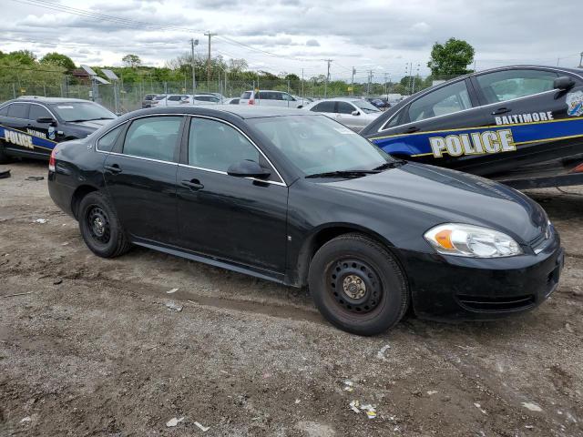 2G1WS57M691282133 - 2009 CHEVROLET IMPALA POLICE BLACK photo 4