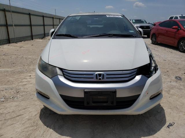 JHMZE2H78BS010500 - 2011 HONDA INSIGHT EX WHITE photo 5