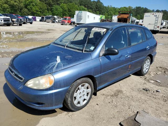 KNADC163126081622 - 2002 KIA RIO CINCO BLUE photo 1