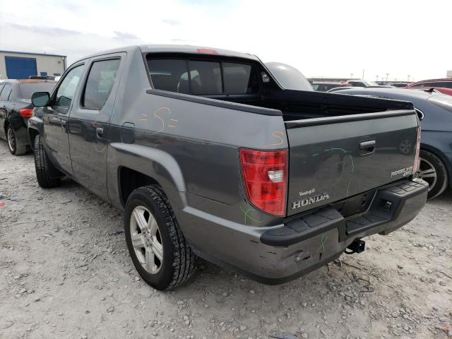 2HJYK16549H501581 - 2009 HONDA RIDGELINE RTL GRAY photo 2