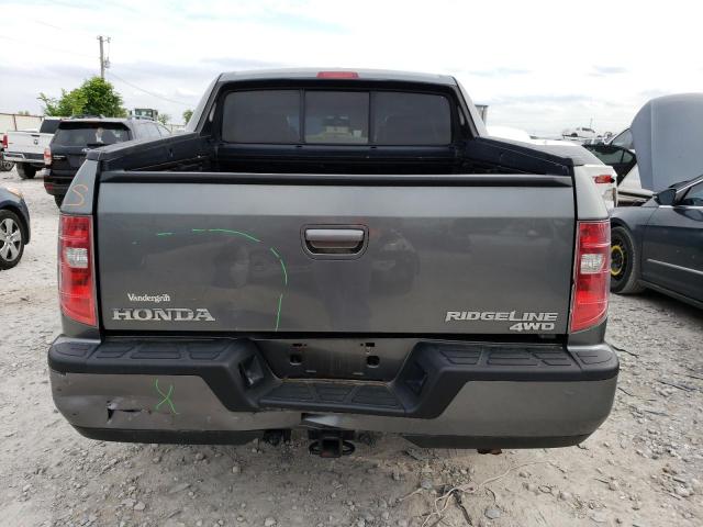 2HJYK16549H501581 - 2009 HONDA RIDGELINE RTL GRAY photo 6