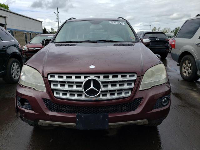 4JGBB8GB7AA574806 - 2010 MERCEDES-BENZ ML 350 4MATIC MAROON photo 5