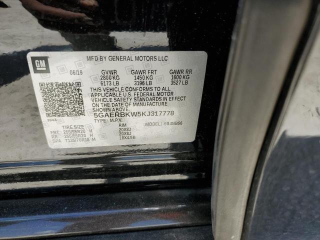 5GAERBKW5KJ317778 - 2019 BUICK ENCLAVE ESSENCE 黑色 照片 13