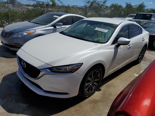 JM1GL1UM8J1319375 - 2018 MAZDA 6 SPORT WHITE photo 1