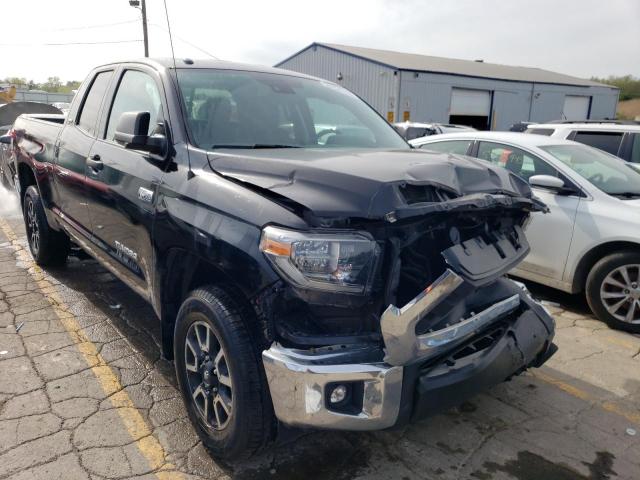 5TFUW5F14JX722433 - 2018 TOYOTA TUNDRA DOUBLE CAB SR/SR5 BLACK photo 4