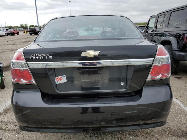 KL1TD56608B008410 - 2008 CHEVROLET AVEO BASE BLACK photo 6