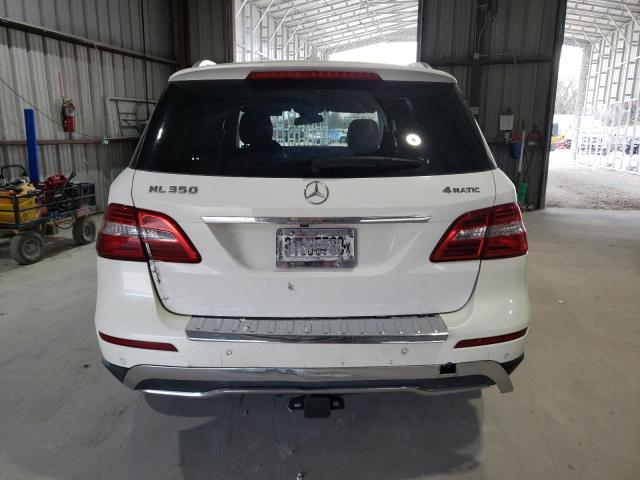 4JGDA5HB7FA510670 - 2015 MERCEDES-BENZ ML 350 4MATIC WHITE photo 6