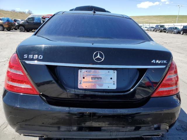 WDDNG9EB8DA511719 - 2013 MERCEDES-BENZ S 550 4MATIC BLACK photo 6