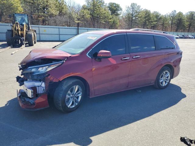 5TDJSKFC9SS161197 - 2025 TOYOTA SIENNA XLE ბურგუნდია ფოტო 1