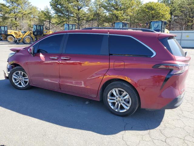 5TDJSKFC9SS161197 - 2025 TOYOTA SIENNA XLE ბურგუნდია ფოტო 2