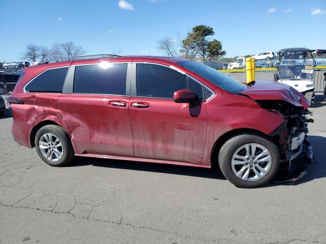 5TDJSKFC9SS161197 - 2025 TOYOTA SIENNA XLE ბურგუნდია ფოტო 4