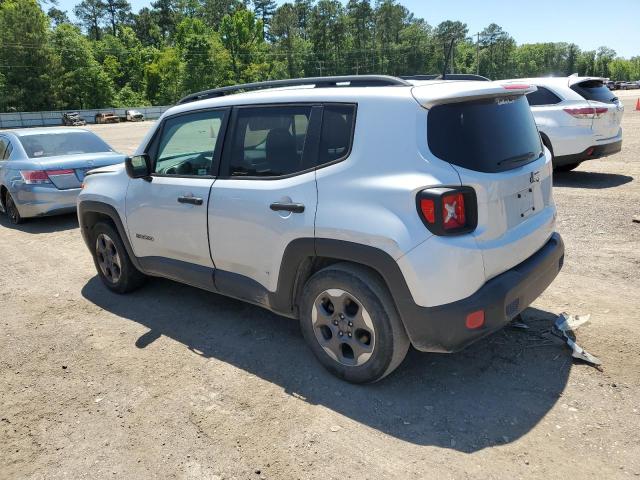 ZACCJAAB1HPF24599 - 2017 JEEP RENEGADE SPORT SILVER photo 2