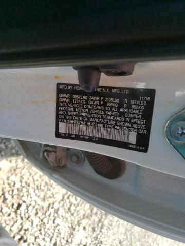 SHHFK7H41HU409186 - 2017 HONDA CIVIC SPORT 白色 照片 12