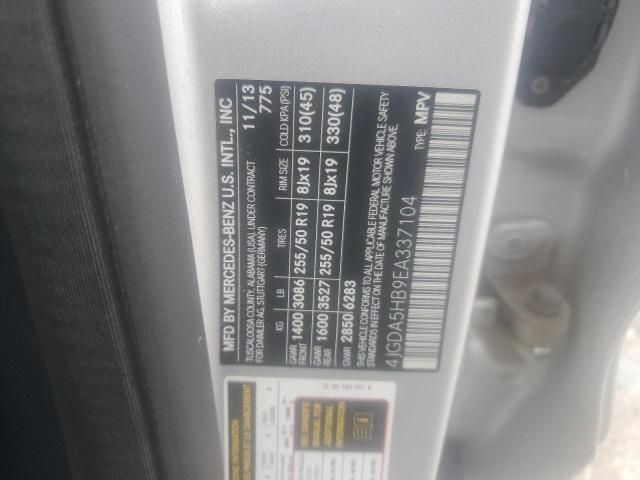 4JGDA5HB9EA337104 - 2014 MERCEDES-BENZ ML 350 4MATIC SILVER photo 13