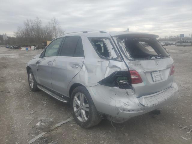 4JGDA5HB9EA337104 - 2014 MERCEDES-BENZ ML 350 4MATIC SILVER photo 2