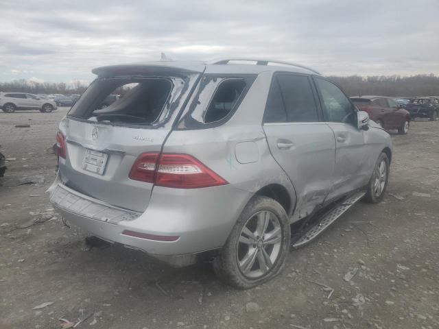 4JGDA5HB9EA337104 - 2014 MERCEDES-BENZ ML 350 4MATIC SILVER photo 3