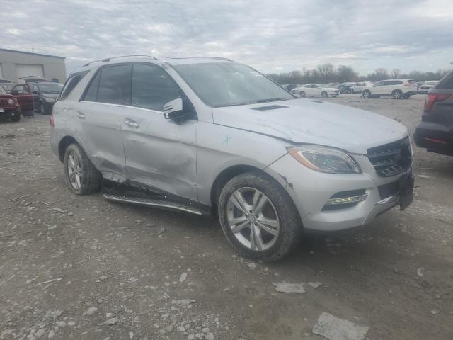 4JGDA5HB9EA337104 - 2014 MERCEDES-BENZ ML 350 4MATIC SILVER photo 4
