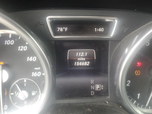 4JGDA5HB9EA337104 - 2014 MERCEDES-BENZ ML 350 4MATIC SILVER photo 9